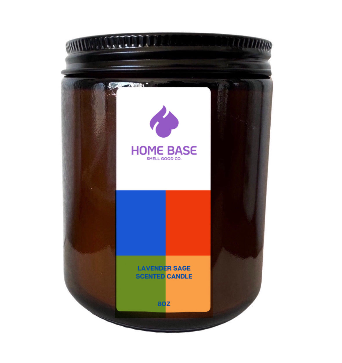 a. Lavender & Sage Scented Candle